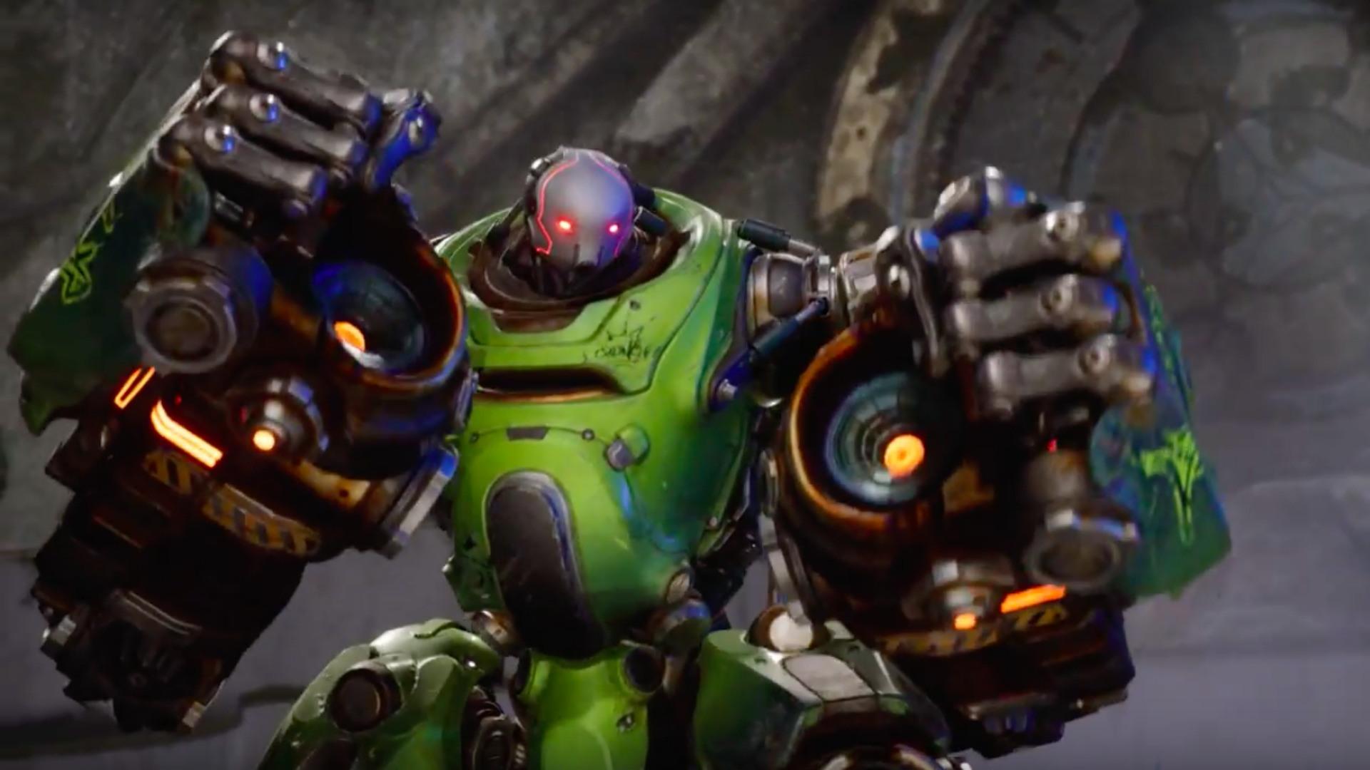 แอนดรอยด์หมัดหนัก Crunch ตัวละครใหม่สายไฟต์เตอร์ใน Paragon