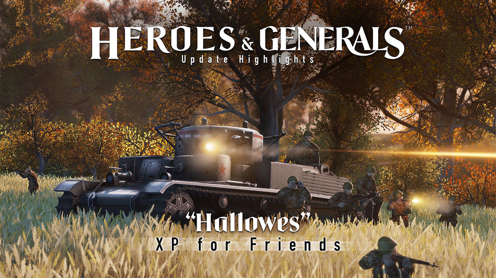 Heroes & Generals ปล่อยแพทช์ Hallowes เมื่อการเล่นเป็นทีมช่วยให้เลเวลขึ้นเร็วกว่าเดิม !!