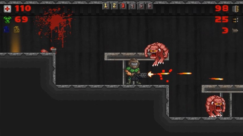 เจ๋งโครต !! มีมือดีนำเกม DOOM ภาคแรกไปสร้างแบบฉบับ 2D