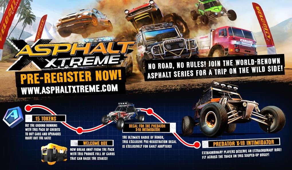 เตรียมตัวกันให้พร้อม !! อย่าง Asphalt Xtreme  เปิดให้ Pre Register แล้ว !!