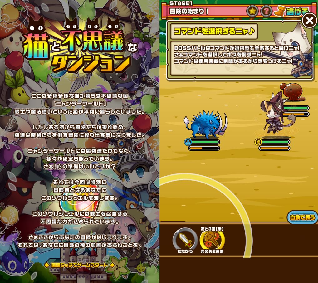 สาวกน้องแมวเชิญทางนี้ ! Neko to Fushigi na Dungeon เปิดให้บริการแล้วจ้า !!