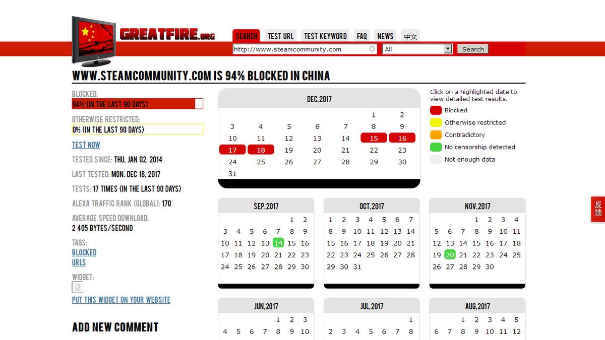 Steam Community ถูกบล็อคในประเทศจีน !!