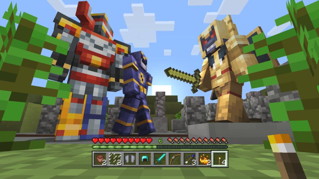 Minecraft มีสกินชุดใหม่ Go Go Power Rangers มาหมด 6 สีเลย