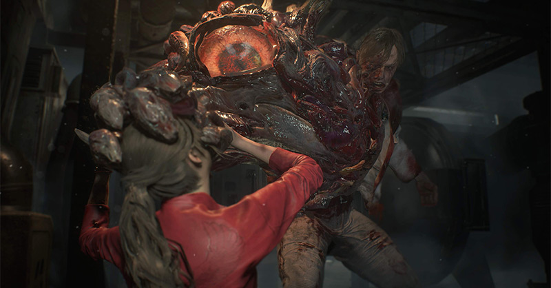 เกมเพลย์สุดมันส์ระหว่าง Claire Redfield Vs. William Birkin ของ Resident Evil 2