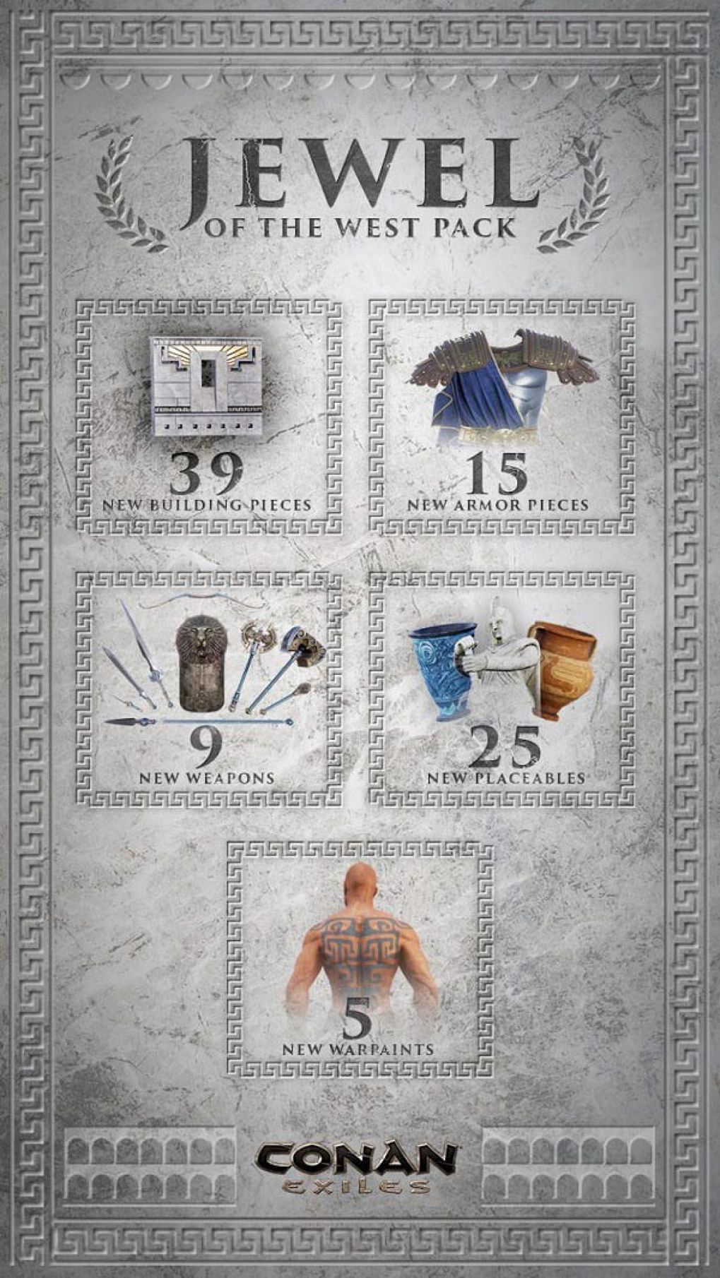 พร้อมก้าวเข้าสู่ยุคสมัยโรมันแดนคนเถื่อนใน Conan Exiles: Jewel of the West