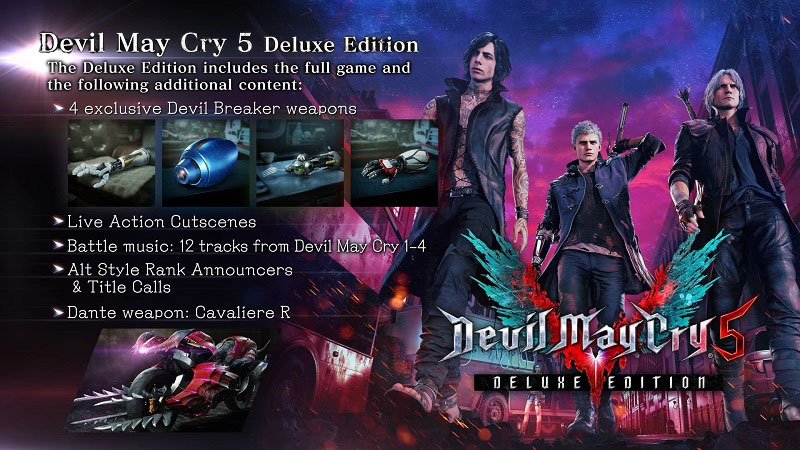 Devil May Cry V เปิดโอกาสให้สั่งซื้อล่วงหน้าพร้อมรับของสะสมพิเศษทุกแพลต์ฟอร์ม