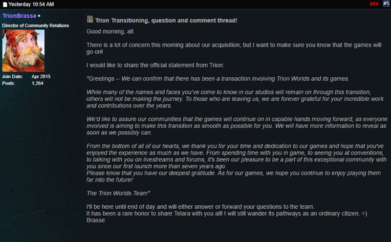 Trion Worlds ผู้จัดจำหน่ายเกม ArcheAge ถูกเข้าซื้อกิจการพร้อมปลดพนักงานยกใหญ่