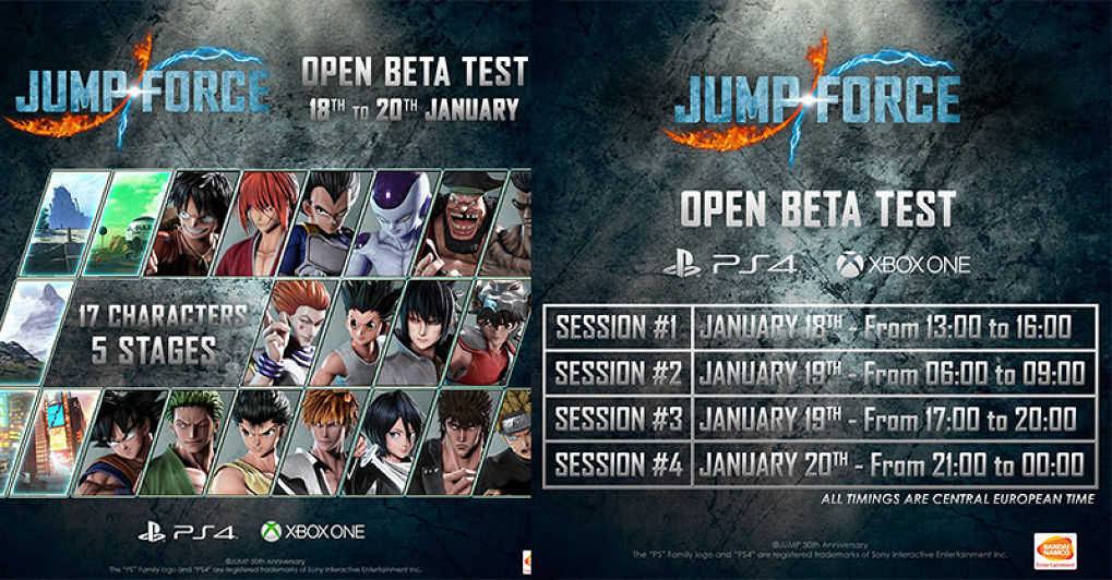 Jump Force ประกาศรายละเอียดวันเปิดทดสอบ Open Beta กลางเดือนนี้แล้วจ้า