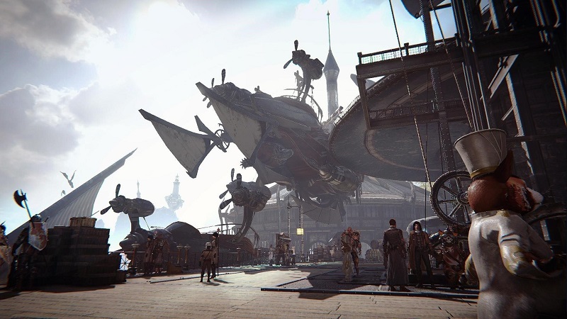 เรือเหาะยักษ์ Inventus ซึ่งมีบทบาทสำคัญต่อการออกสำรวจโลกของเกม A:IR