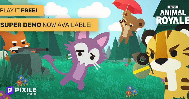 Super Animal Royale ฉบับ Demo ปล่อยให้เราเข้าร่วมศึกแบทเทิลรอยัลไปตลอดกาล
