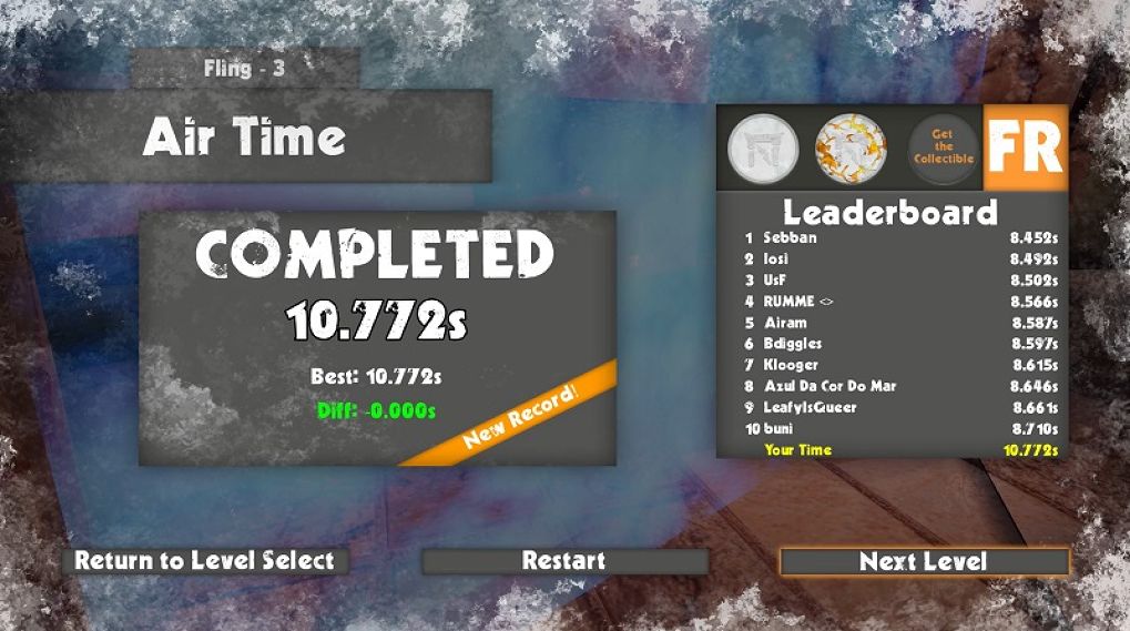 FrostRunner เกมฟรีน่าเล่นไว้เล่นแก้เบื่อยามว่างสำหรับผู้ชื่นชอบฟรีรันนิ่ง